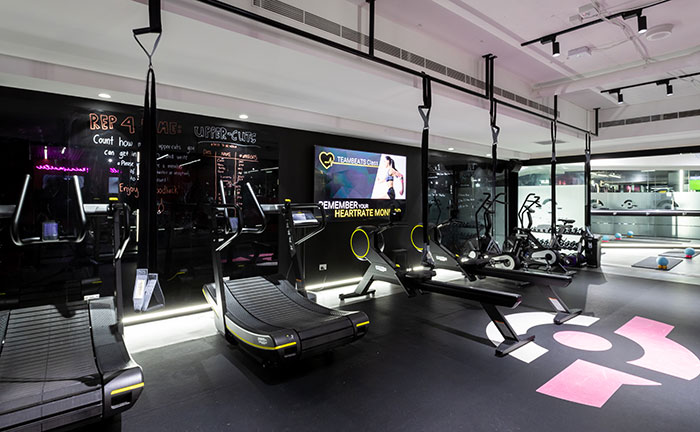 State-of-the-art Life Fitness equipment on the Platform Fitness floor