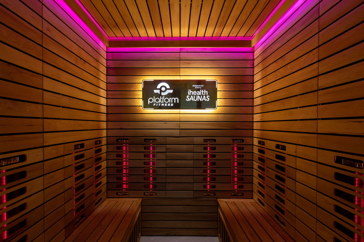 Infra-red sauna at Platform Fitness Glenorie