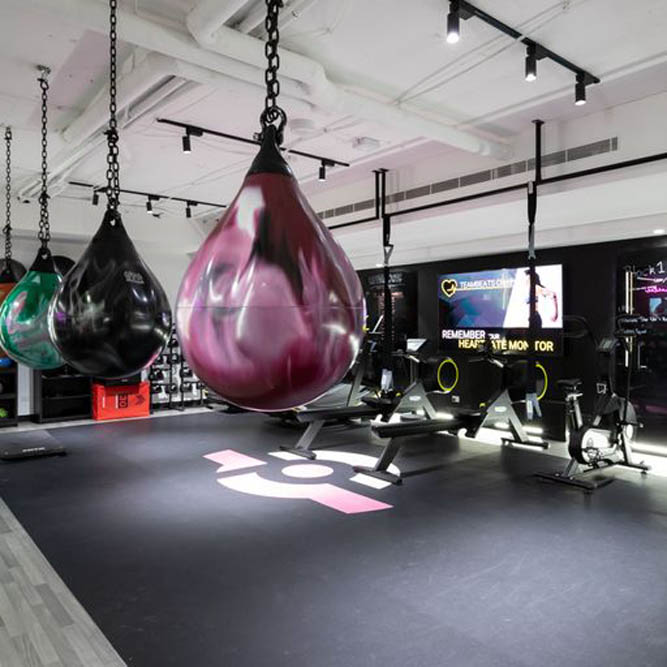 Life Fitness strength and cardio floor